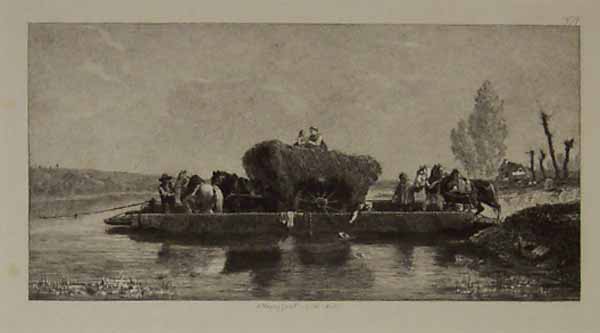 A Horse Ferry on the Seine